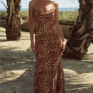 Leopard print dress; runaway the label; size medium only been worn once